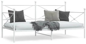 kanapéágy matrac nélkül fehér 100x190 cm acél