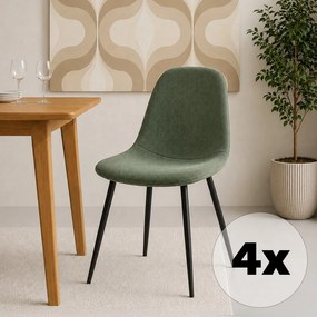 Avenberg RIVA Étkezőszék szett - 4db, zöld