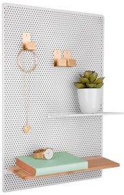 Perky fehér fém falitábla, 34,5 x 52,5 cm - PT LIVING