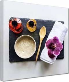 Vászonkép 60x60 Spa Wellness Relaxáció Víz