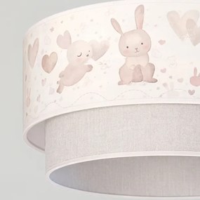 Brilagi - LED gyerek csillár kábelre függesztett BOBO 1xE27/60W/230V átm. 40 cm krémszín/szürke/királykék
