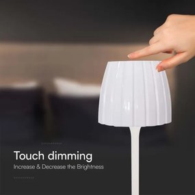 LED Dimmelhető újratölthető asztali lámpa LED/2,7W/5V 3000-6000K 1800 mAh fehér