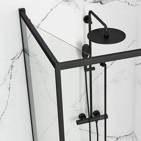 Zuhanykabin Rea Space In Black 90x90
