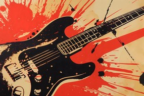 Poszter 45x30cm Elektromos gitár