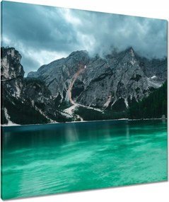 Vászonkép 80x80 Hegyi tó Tájkép