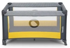 Lionelo - Utazó kiságy STEFI szürke/sárga