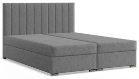 Agen ágy, szövet, 140 x 200, ágyneműtartóval, szürke