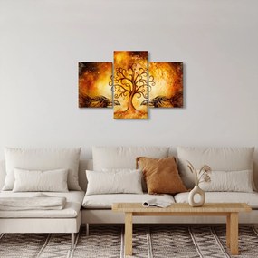 Természetes absztrakt kép fáról (90x60 cm)