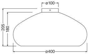 Ledvance - Mennyezeti lámpa DECOR CARDBOARD 1xE27/15W/230V átm. 40 cm