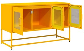 mustársárga hidegen hengerelt acél TV-szekrény 100,5x39x60,5 cm