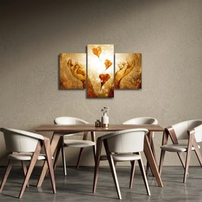 Kép - Szeretettel teli kezek festménye (90x60 cm)