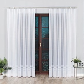 Zoja Jacquard készfüggöny, szélesség 200 x magasság 250cm, szín 001 fehér