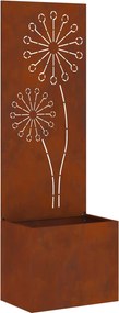 vidaXL Kertvédő vászon Rozsdás 50 x 140 cm időjárásálló acél
