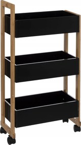 Konyhai tárolókocsi Moblina fekete