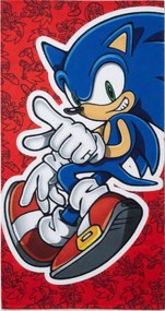 Sonic a sündisznó Velocity Mode fürdőlepedő, strand törölköző 70x140 cm (Fast Dry)