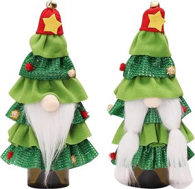 Karácsonyi Szövet Kézitáska Vodka Borosüveghez, 2db