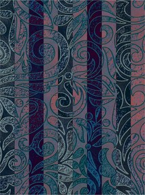 Flizelin fotótapéta Art Deco Virágok Csíkok Díszek 184x254 +ragasztó