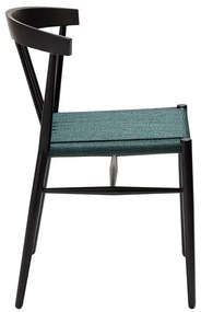 Fekete-türkiz étkezőszék Sava – DAN-FORM Denmark
