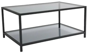 Astro Black dohányzóasztal sötét üveggel