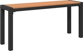 vidaXL Kerti pad Barna 100 x 28 x 45 cm Acél