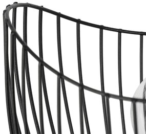 Modern asztali lámpa fekete 20 cm - Pua