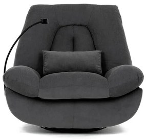 Elektromos vezérlésű szürke szövet dönthető fotel. TV-7081 GREY2