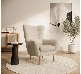 Fotel lábtartóval Veneza VZ2  (bézs + bükk). 1099387