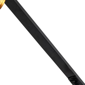 Modern 1 fázisú sínrendszer 5 sötét bronz spotlámpával - Jeana