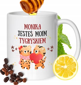 Bögre Mónika Barátnőknek Ajándék Nyomtatott Fehér 330ml