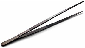Fekete rozsdamentes acél konyhai csipesz, hosszúság 30 cm - Hendi