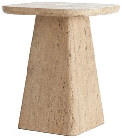 Tárolóasztal kő asztallappal 40x40 cm Kepami – Light &amp; Living