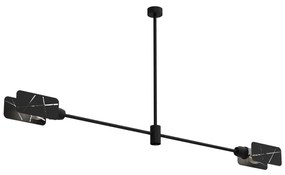 Csillár rúdon ASTRA 2xE27/60W/230V fekete