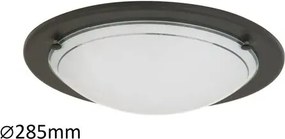 Beltéri mennyezeti lámpa e27 60w ip20 fekete opál üveg ufo