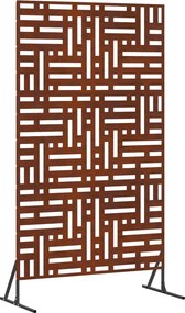 vidaXL Magánszféra Képernyő Szürke 100 x 50 x 180 cm Időjárásálló acél
