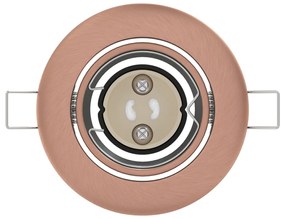 Beépített Spotlámpák 12 db Kerek GU10 Réz Ø90 mm Acél
