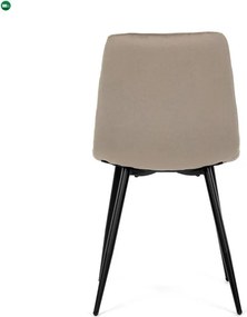Étkezőszék, bézs, bársony szövet, DCL-X7015 CAP2