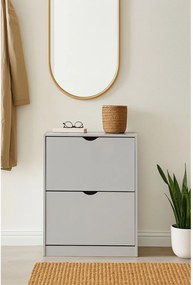 Szürke billenő ajtós cipőtartó 50x82x24 cm Stelo – Bonami Essentials