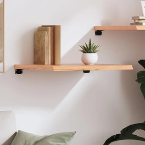 világosbarna kezelt tömör tölgyfa fali polc 60x60x(2-4) cm