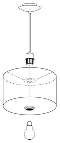 Eglo Maserlo 31602 függeszték, 1x60W E27