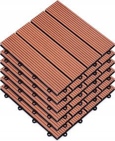 Terasz csempe Barna 30 x 30 cm Progarden 6 db-os