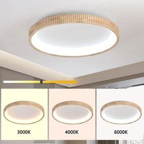 Brilagi - LED mennyezeti lámpatest FALCON WOOD MODERN LED/60W/230V átm. 80 cm, fa