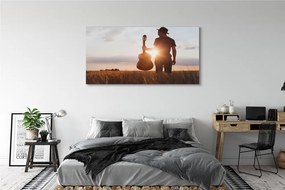 Canvas képek gitár férfi 140x70 cm
