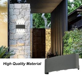 Brilagi - FLAREBOX LED/8W/230V kültéri fali lámpa, antracit, IP65