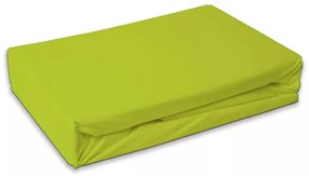 Zöld Lime frottír gumis lepedő 180x200 cm