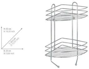 WENKO 15498100 - EXCLUSIVE sarokpolc 23x30,5 cm fényes króm