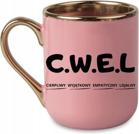 Bögre Elegáns C.w.e.l Türelmes Egyedi Empatikus Hűséges 330 Rózsaszín