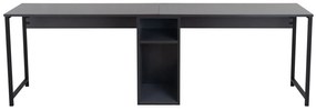 Íróasztal Twin Study Desk - Antracit, Fekete
