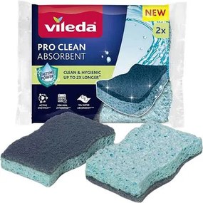Viszkóz szivacs, 2 db, VILEDA Pro Clean, kék (KHTV80)