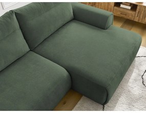 Sötétzöld sarokkanapé Aden – Bobochic Paris