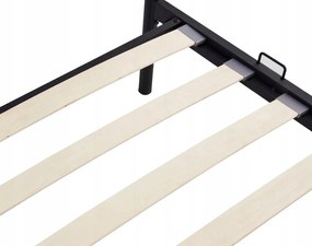 Fém ágy 90 cm Pavot (fekete) (ágyráccsal). Akció -27%. 1119137